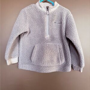 Columbia Kids Light Gray Sherpa Fleece Hoodie